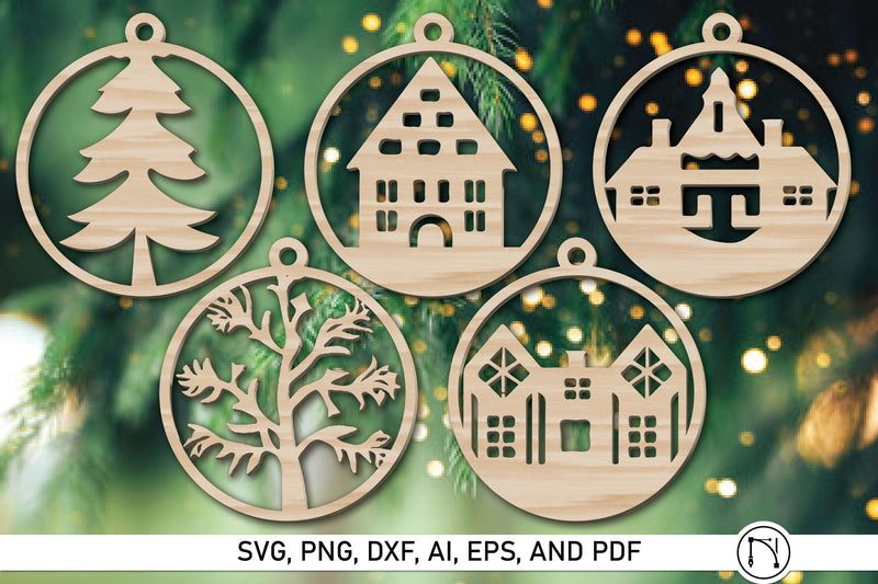 Laser Cut Christmas Ornament SVG Bundle SVG MD JOYNAL ABDIN 