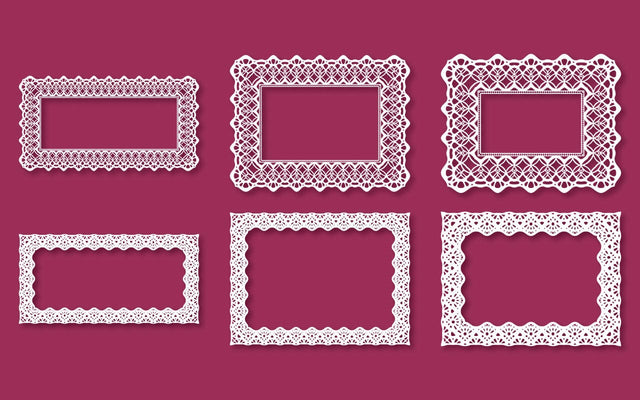 Laser Cut Decor Lace Frames Bundle SVG SVG naemmiah021 