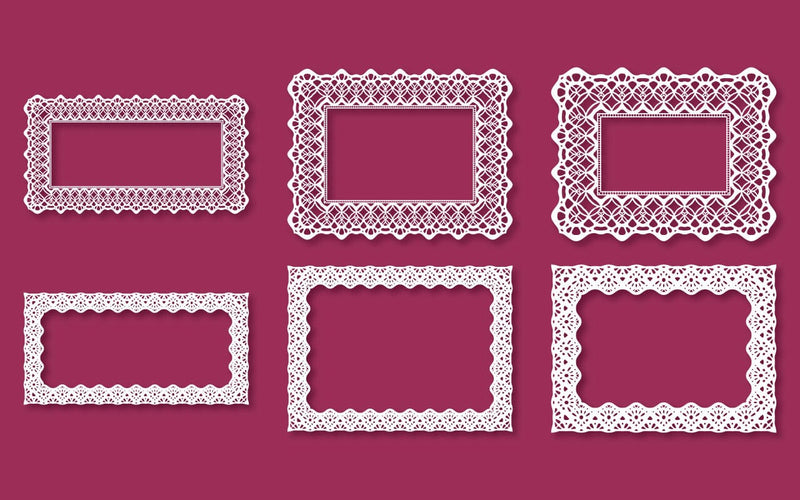 Laser Cut Decor Lace Frames Bundle SVG SVG naemmiah021 