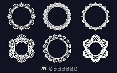 Laser Cut Decor lovely Oute Circle Bundle SVG SVG naemmiah021 