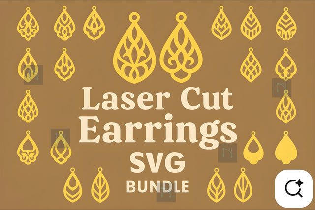 Laser Cut Earrings SVG Bundle SVG MD JOYNAL ABDIN 