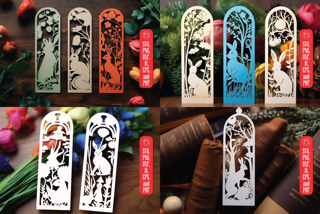 Laser Cut Easter Bookmark SVG Bundle SVG MD JOYNAL ABDIN 