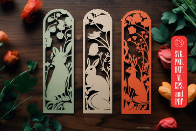 Laser Cut Easter Bookmark SVG SVG MD JOYNAL ABDIN 