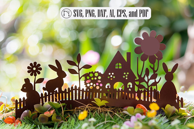 laser-cut Easter Garden SVG file SVG MD JOYNAL ABDIN 
