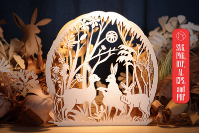 Laser Cut Easter Stand Decor SVG SVG MD JOYNAL ABDIN 
