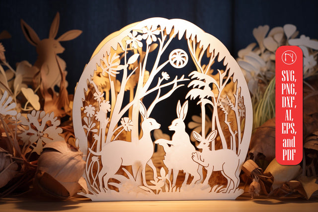 Laser Cut Easter Stand Decor SVG SVG MD JOYNAL ABDIN 