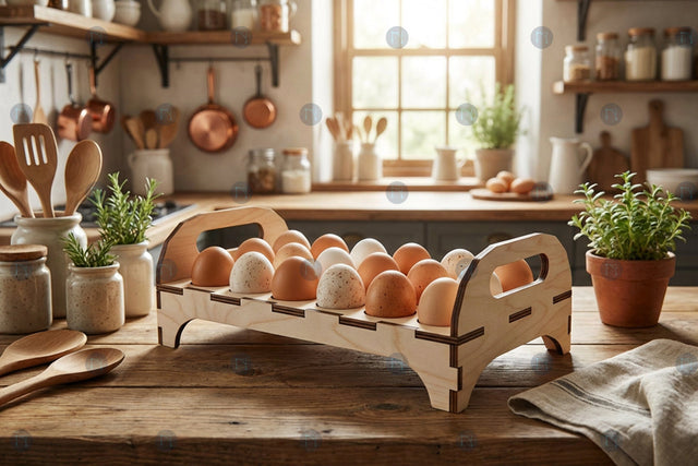 Laser Cut Egg Holder Organizer SVG SVG MD JOYNAL ABDIN 