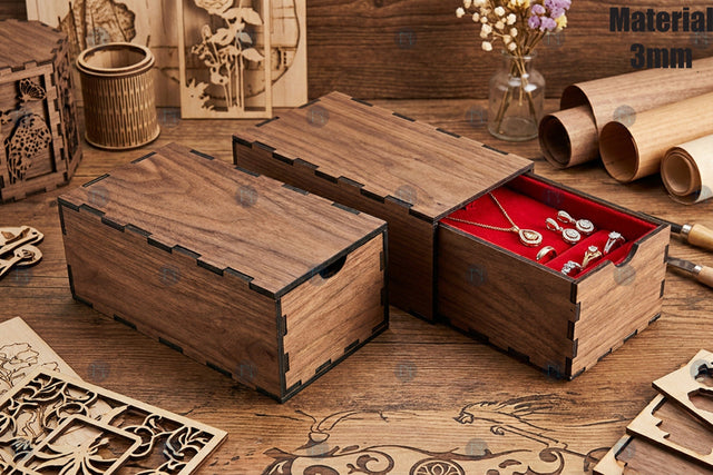Laser Cut Elegant Wooden Drawer Box SVG SVG MD JOYNAL ABDIN 