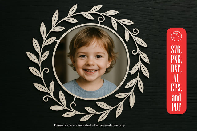 Laser Cut Floral Photo Frame SVG SVG MD JOYNAL ABDIN 