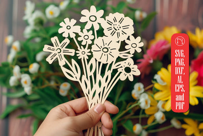 Laser Cut Flower Bouquet SVG cut file SVG MD JOYNAL ABDIN 
