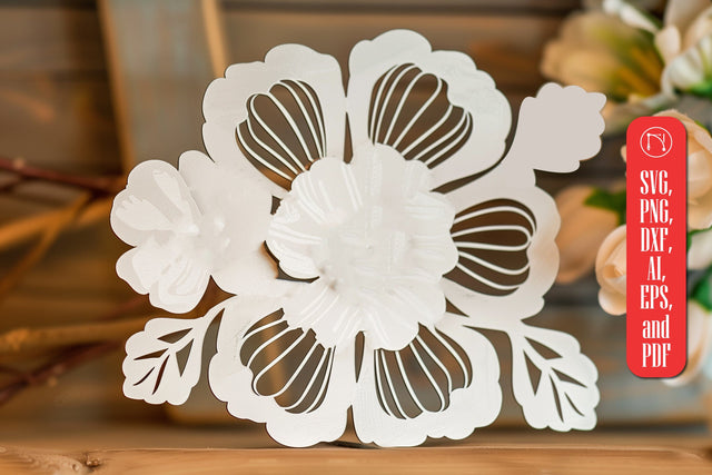 laser cut flower SVG cut file SVG MD JOYNAL ABDIN 
