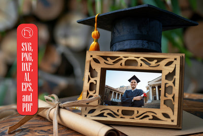 Laser cut graduation cap SVG cut file SVG MD JOYNAL ABDIN 