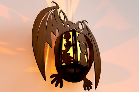 Laser Cut Halloween Bat Candlestick / Tealight Holder Set (2 Designs) - 3mm Material SVG LaserCutano 