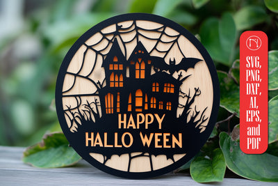 LASER CUT Halloween sign SVG SVG MD JOYNAL ABDIN 