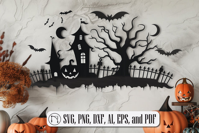 laser cut Halloween wall decor SVG cut file SVG MD JOYNAL ABDIN 
