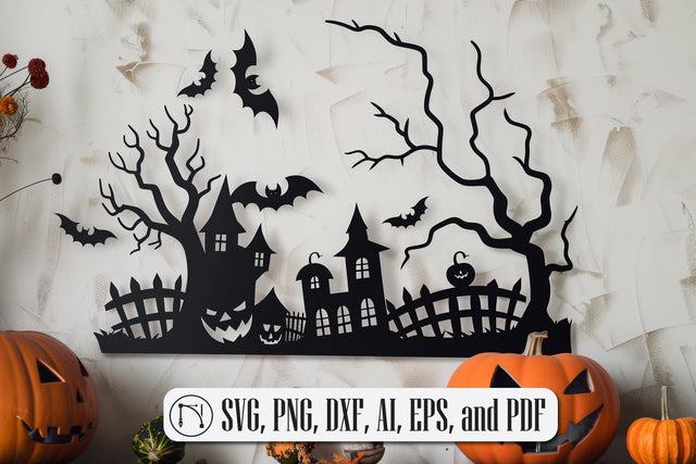 laser cut Halloween wall decor SVG cut file SVG MD JOYNAL ABDIN 