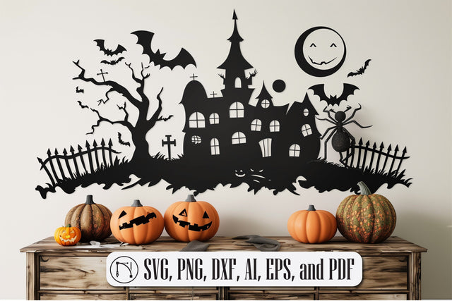 laser cut Halloween wall decor SVG cut file SVG MD JOYNAL ABDIN 