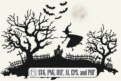 laser cut Halloween wall decor SVG cut file SVG MD JOYNAL ABDIN 