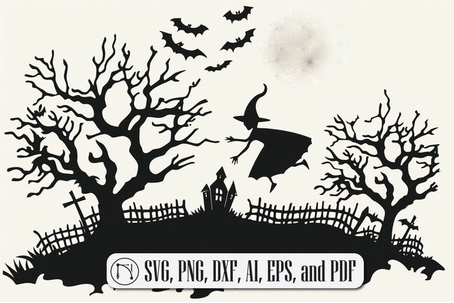 laser cut Halloween wall decor SVG cut file SVG MD JOYNAL ABDIN 