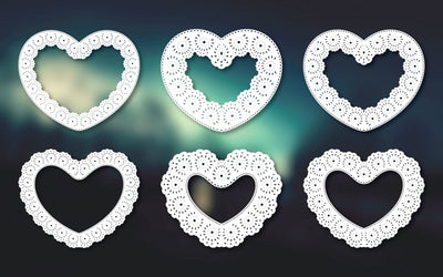 Laser Cut Heart Decor with Leaves SVG SVG naemmiah021 