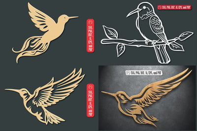 Laser Cut Hummingbird SVG Bundle SVG MD JOYNAL ABDIN 