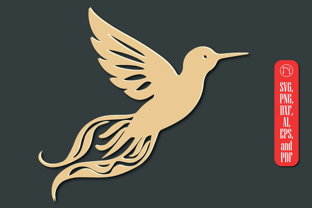 Laser Cut Hummingbird SVG cut file SVG MD JOYNAL ABDIN 