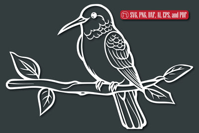 Laser Cut Hummingbird SVG cut file SVG MD JOYNAL ABDIN 