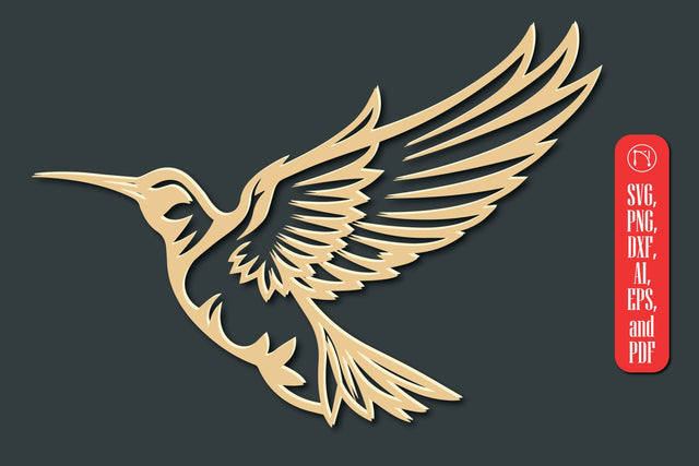 Laser Cut Hummingbird SVG cut file SVG MD JOYNAL ABDIN 