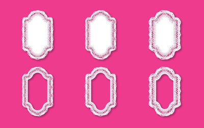 Laser-Cut Lace Mirror and Photo Frame SVG Design Collection SVG naemmiah021 