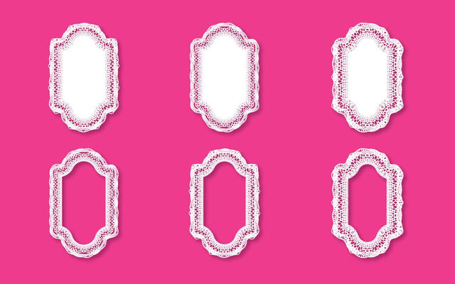 Laser-Cut Lace Mirror and Photo Frame SVG Design Collection SVG naemmiah021 