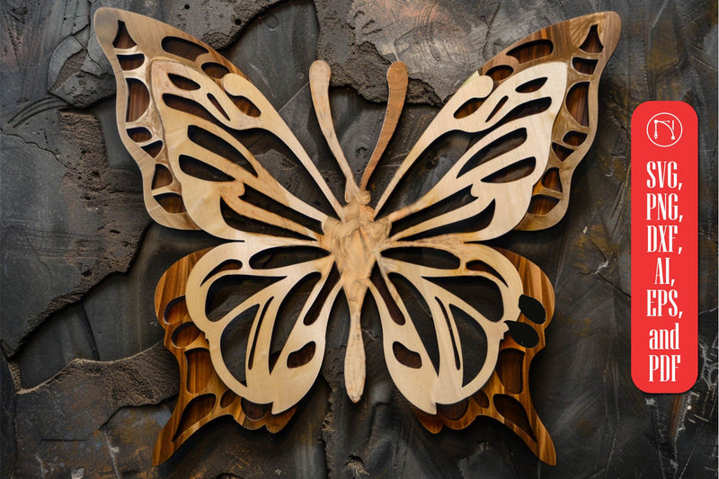 laser cut layer butterfly wall decor SVG SVG MD JOYNAL ABDIN 