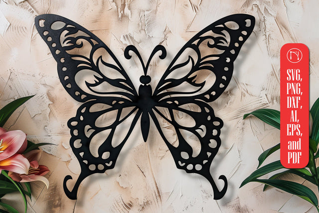 Laser Cut Lily Butterfly SVG Cut File SVG MD JOYNAL ABDIN 