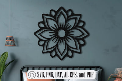 Laser Cut Mandala Flower SVG Cut File SVG MD JOYNAL ABDIN 