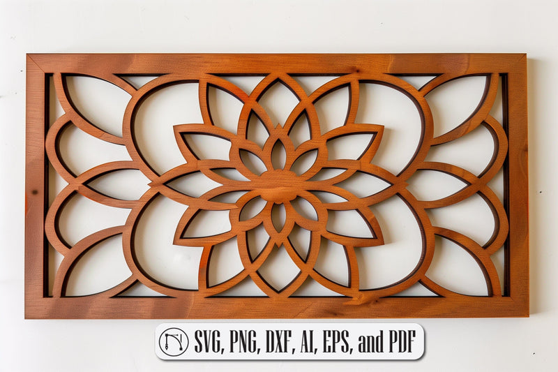 Laser Cut Mandala Wall Decor SVG design SVG MD JOYNAL ABDIN 