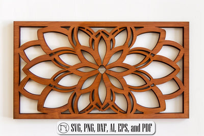 Laser Cut Mandala Wall Decor SVG design SVG MD JOYNAL ABDIN 