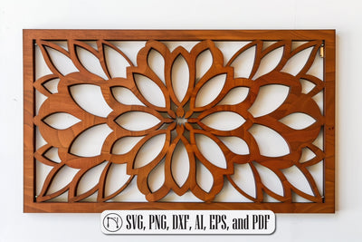 Laser Cut Mandala Wall Decor SVG design SVG MD JOYNAL ABDIN 