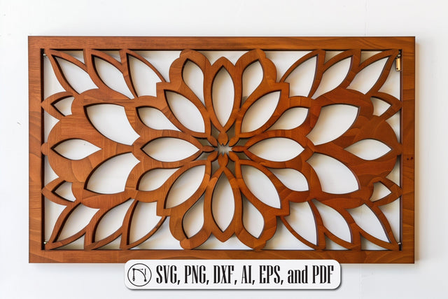 Laser Cut Mandala Wall Decor SVG design SVG MD JOYNAL ABDIN 