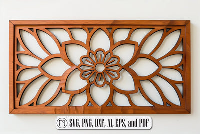 Laser Cut Mandala Wall Decor SVG design SVG MD JOYNAL ABDIN 