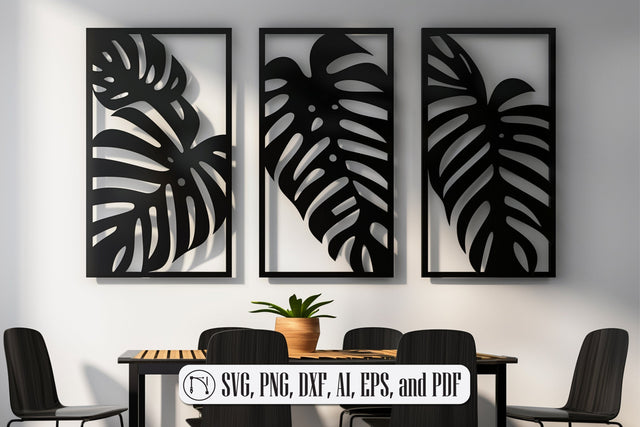Laser Cut Monstera Wall Art SVG design SVG MD JOYNAL ABDIN 