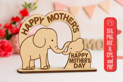 laser cut Mother's Day Stand SVG cut fil SVG MD JOYNAL ABDIN 