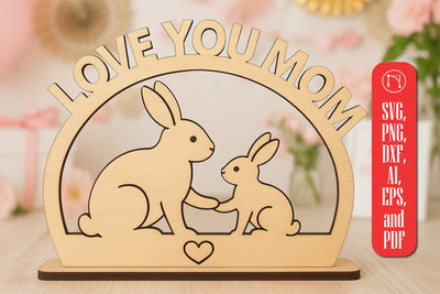 laser cut Mother's Day Stand SVG cut fil SVG MD JOYNAL ABDIN 