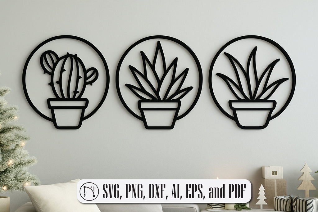 Laser Cut Plant Pot SVG cut file - So Fontsy