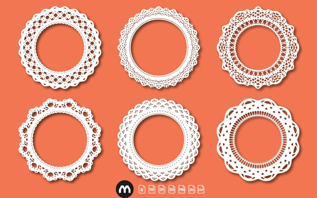 Laser Cut Round Circle Frame Bundle SVG – Elegant Outer Frame Design Collection SVG naemmiah021 