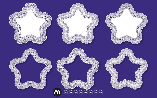 Laser Cut Star SVG Design – Beautiful & Intricate Decorative Pattern for Crafts SVG naemmiah021 