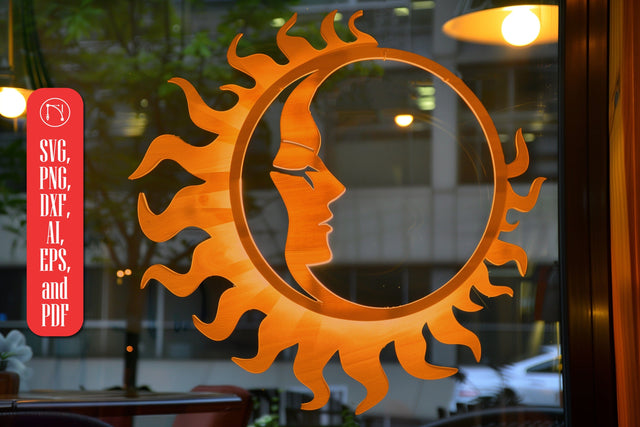 laser cut Sun and Moon SVG cut fil SVG MD JOYNAL ABDIN 