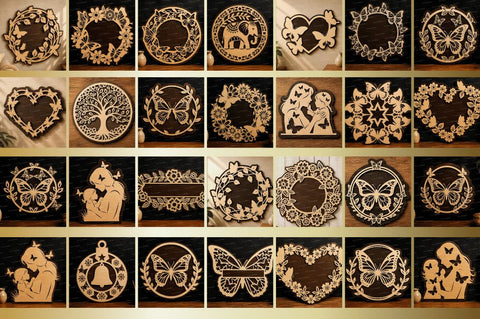 Laser Cut SVG Mega Bundle, Laser Cut Files pack Bundle SVG Regulrcrative 