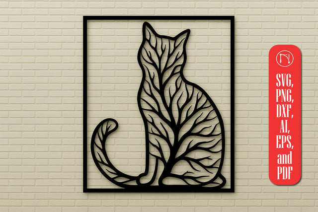 Laser Cut Tree in Cat SVG SVG MD JOYNAL ABDIN 
