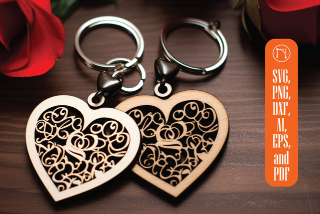 Laser Cut Valentine Keychain SVG bundle SVG MD JOYNAL ABDIN 