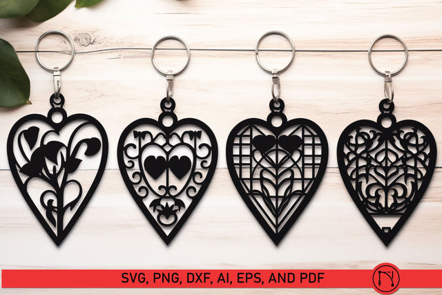 Laser Cut Valentine Keychain SVG bundle SVG MD JOYNAL ABDIN 