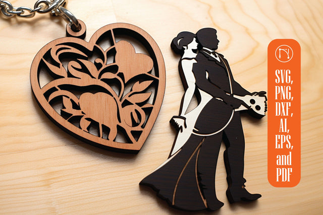 Laser Cut Valentine Keychain SVG bundle SVG MD JOYNAL ABDIN 